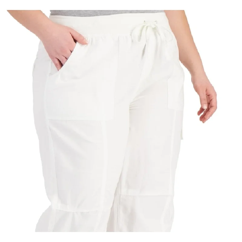 Tommy Hilfiger Women's Plus Alton Cargo Pants White Size 2X