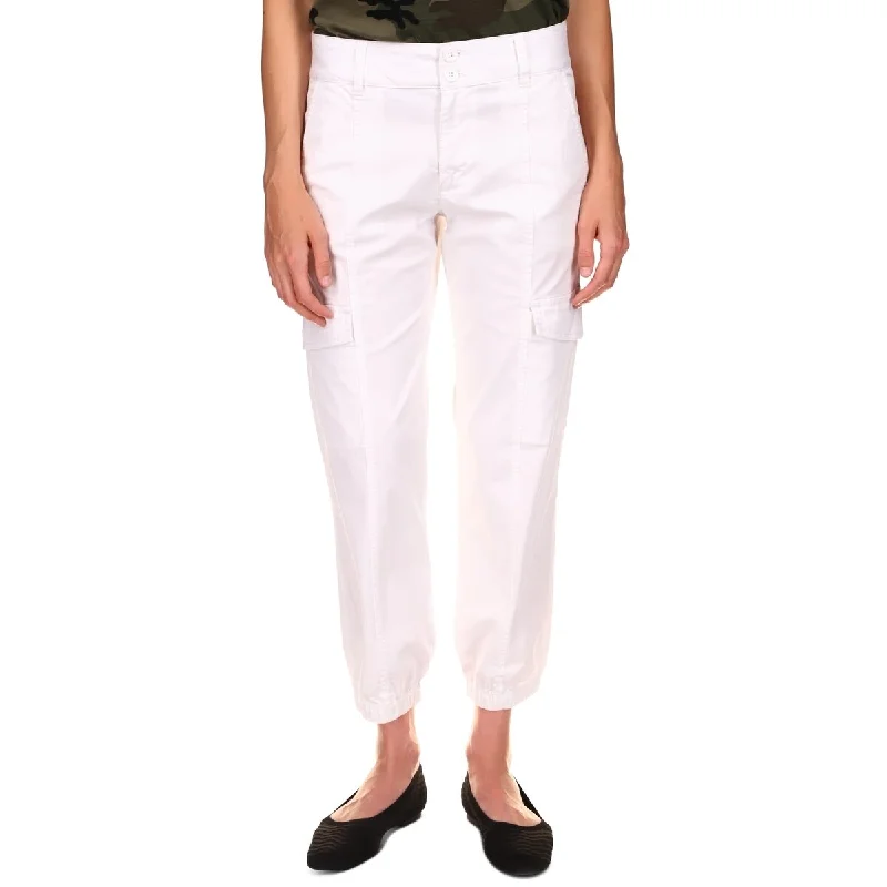 Sanctuary Women's Rebel Crop Stretch Cotton Pants White Size 34