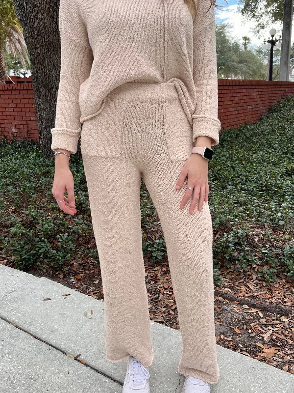 HELENA SWEATER PANTS IN CREAM