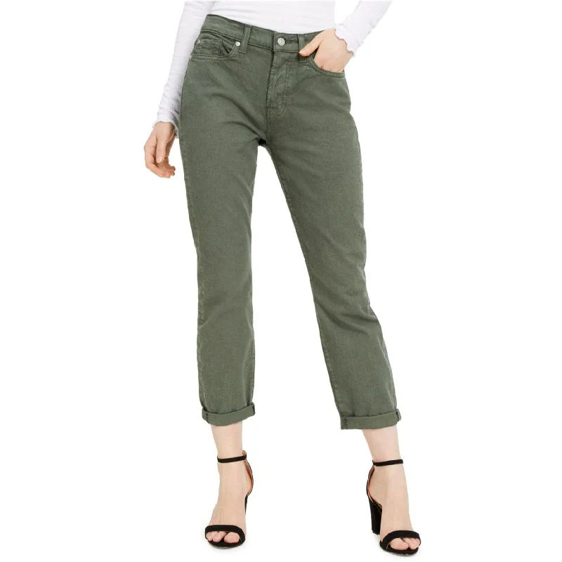 7 For All ManKind Womens Josefina Boyfriend Fit Jeans, Green, 28