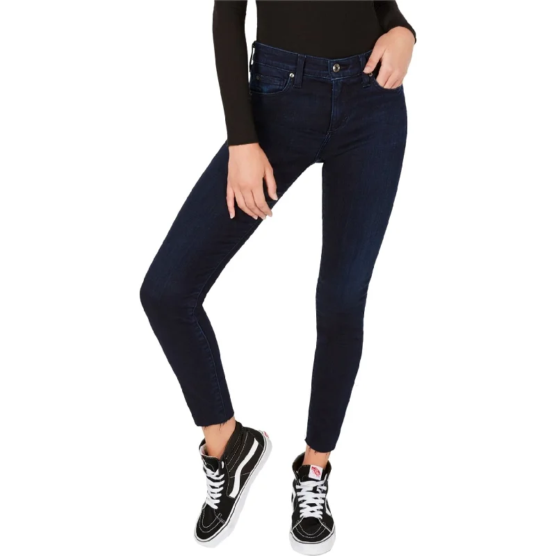 Joe's Womens Raw-Hem Skinny Fit Jeans, Blue, 24