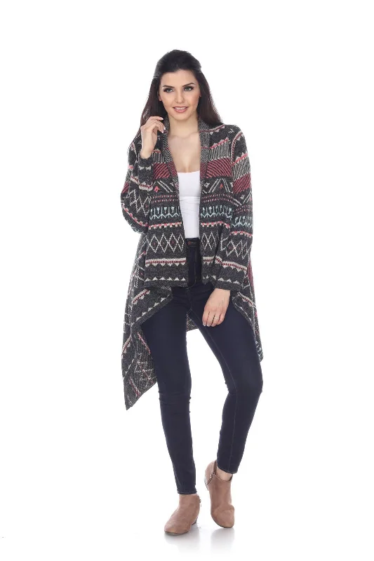 Desert Echo Open-Front Cardigan Sweater