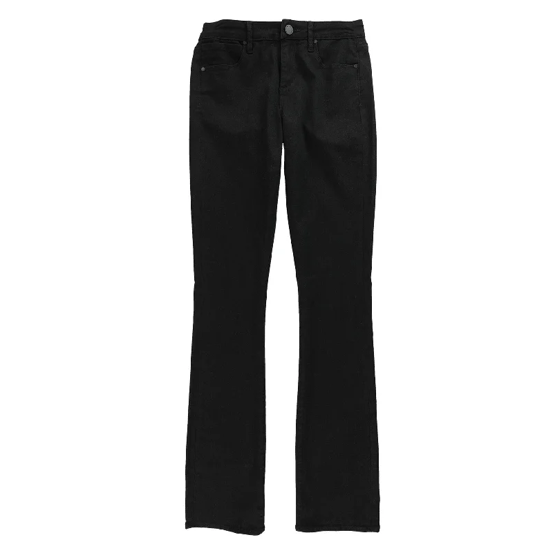 Articles of Society Womens Mid-Rise Boot Cut Jeans, Black, 26 Long