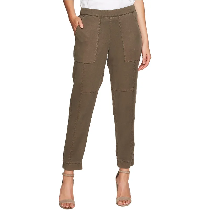 1.State Womens Soft Twill Casual Cropped Pants