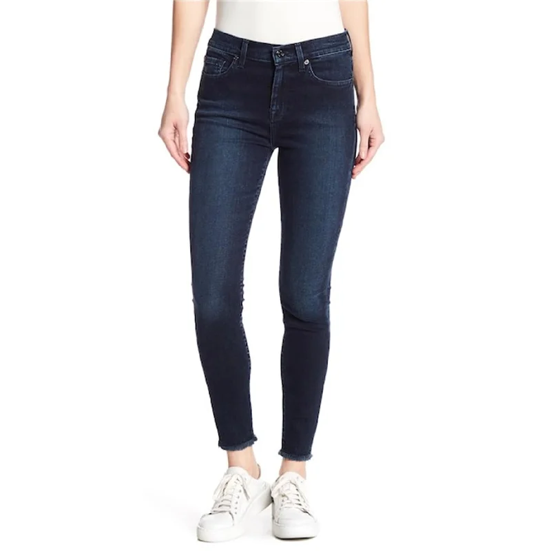 7 For All ManKind Womens Casual Skinny Fit Jeans, Blue, 32