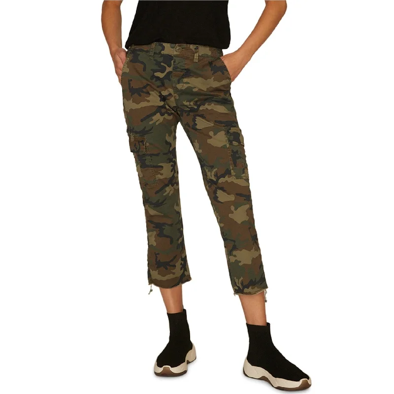 Sanctuary Clothing Womens Cropped Casual Cargo Pants, Green, 29