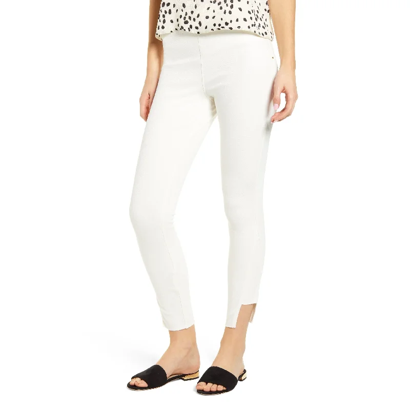 Lysse Women's Alessandra Knit High Rise Skinny Pants White Size Large