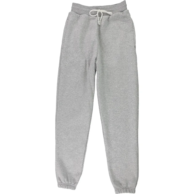 Reebok Womens Fleece Casual Jogger Pants, Grey, X-Small