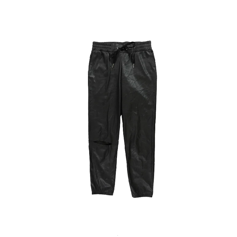 n:philanthropy Womens Scarlett Casual Jogger Pants, Black, Small