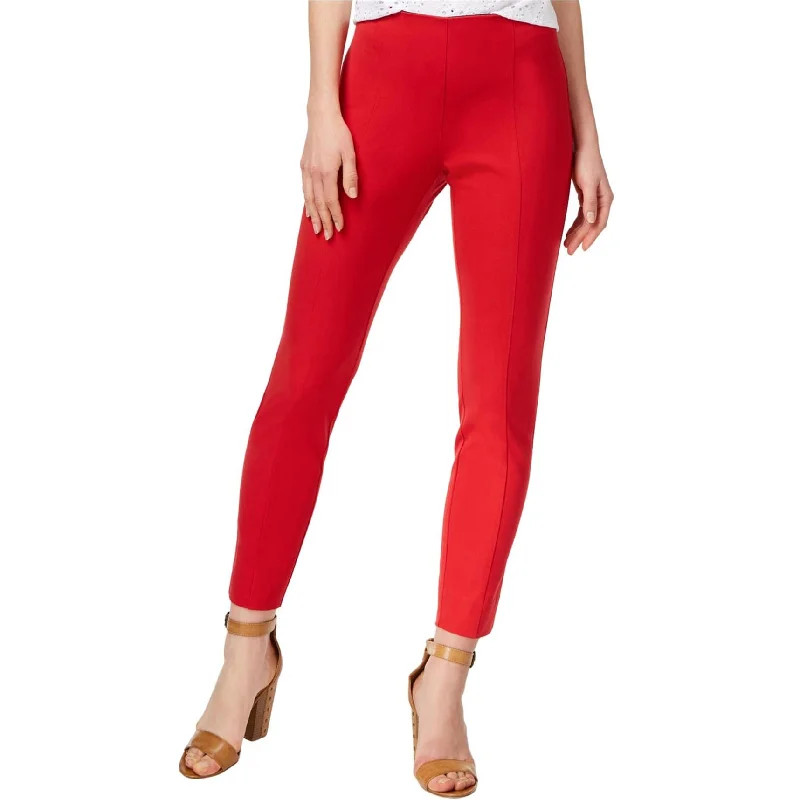 maison Jules Womens Cotton Casual Trouser Pants, Red, XX-Small