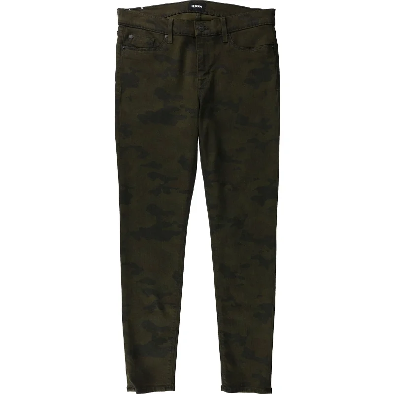 Hudson Womens Camo Casual Trouser Pants, Green, 30