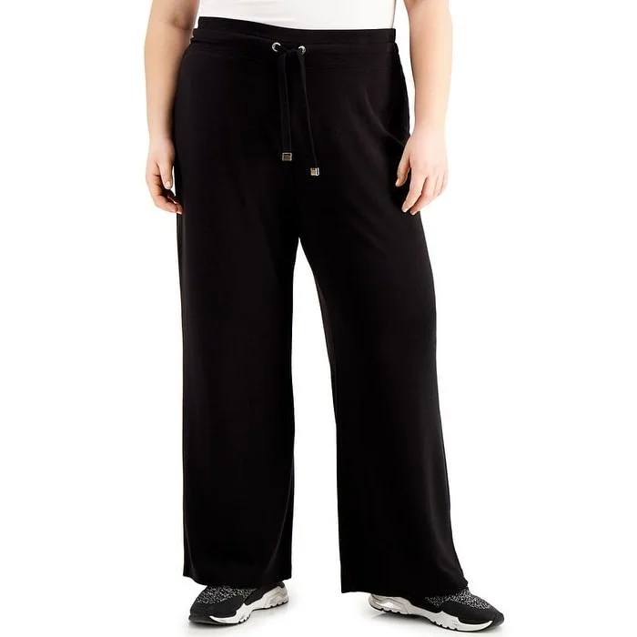 Calvin Klein Women's Drawstring Pants Black Size 2X