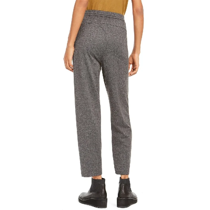 Eileen Fisher Women's Cropped Pull On Pants Gray Size Large