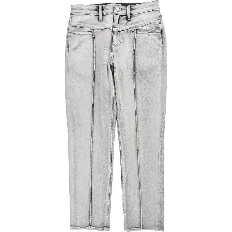 Articles of Society Womens 2-tone Leg Jeans, Grey, 27