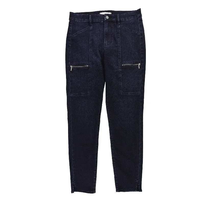 Articles of Society Womens Carlyon Cargo Jeans, Blue, 28