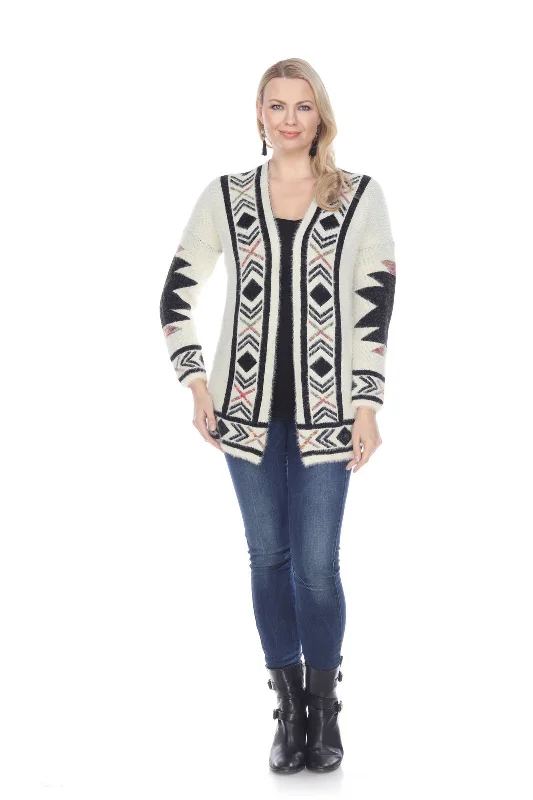 Southwest Serenade Open-Front Cardigan Sweater