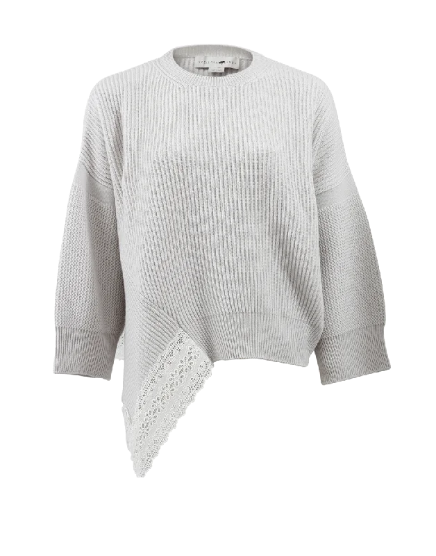 Lace Hem Sweater