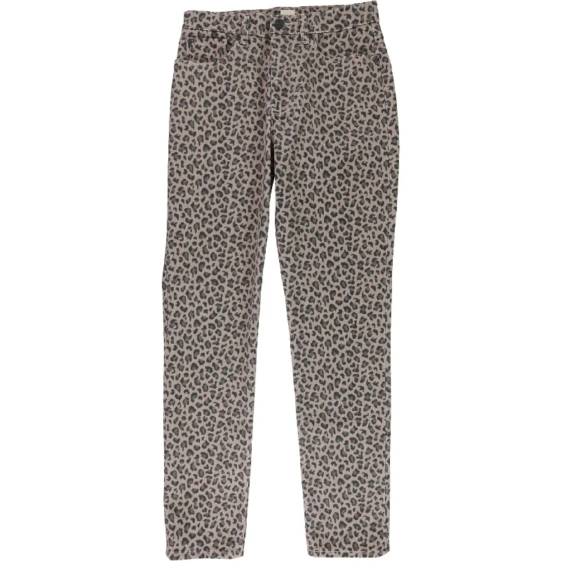 Rebecca Taylor Womens Leopard Print Cropped Jeans