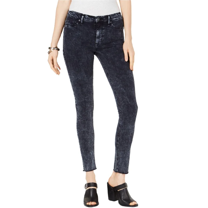 Hudson Womens Barbara Raw Hem Skinny Fit Jeans