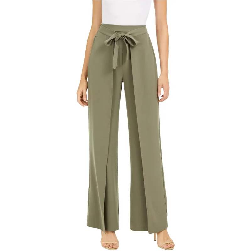 Bar Iii Womens Tie-Front Casual Wide Leg Pants