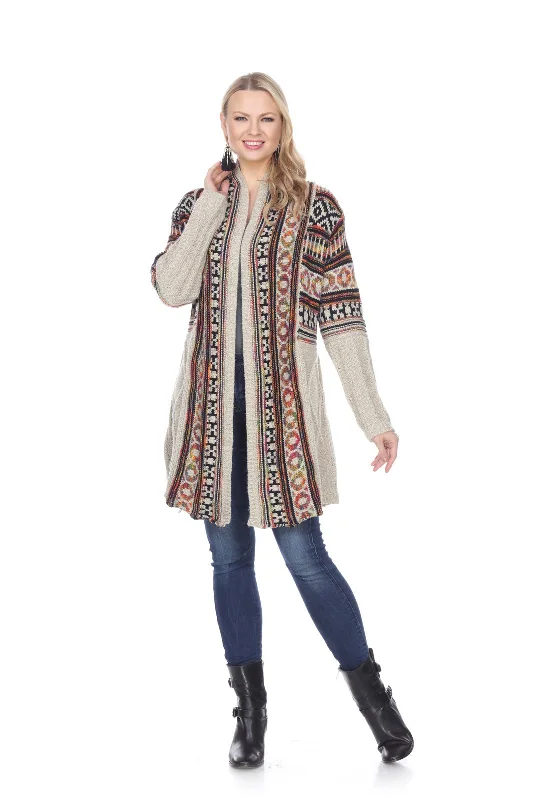 Heritage Hues Open-Front Cardigan Sweater