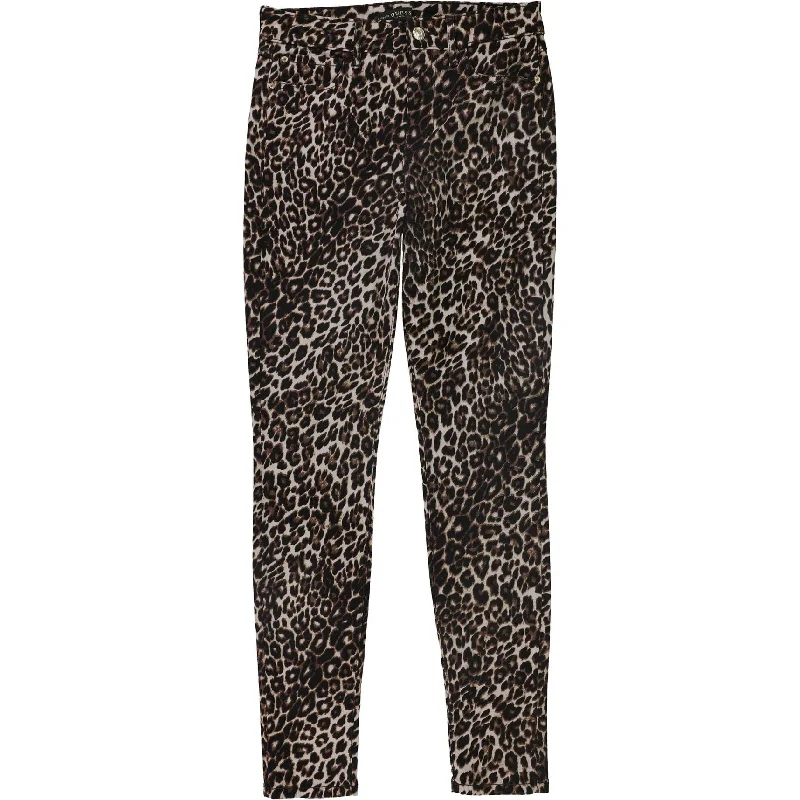 Guess Womens Leopard Skinny Fit Jeans