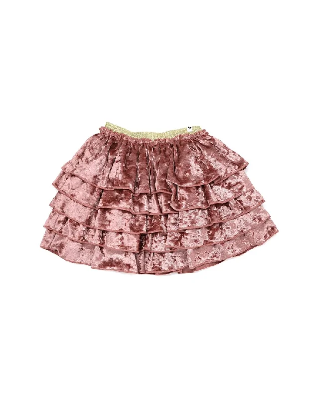 oh baby! Velvet Layered Skirt