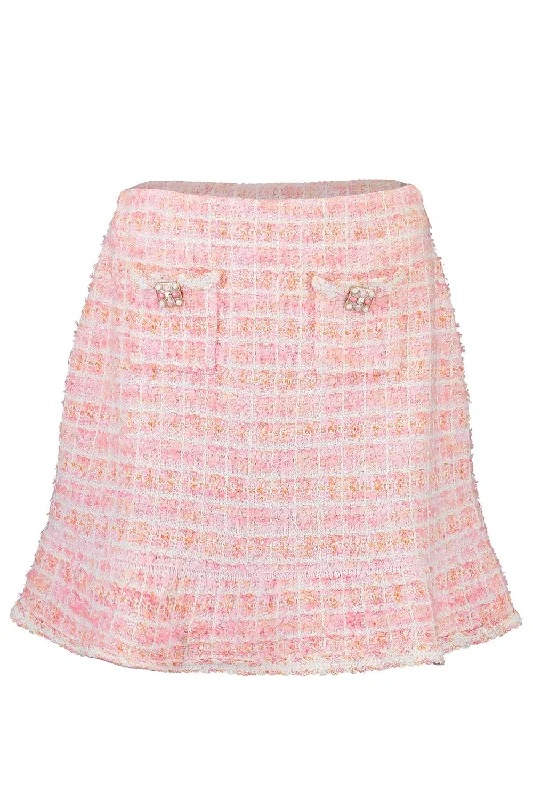 Check Knit Skirt