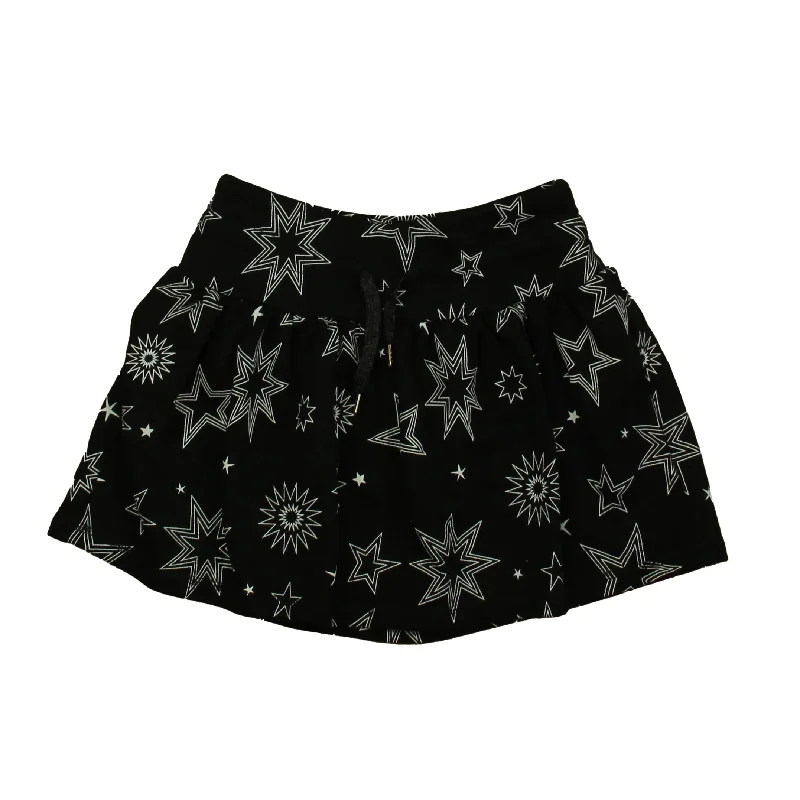 Rockets Of Awesome Girls Black | White Stars Skirt