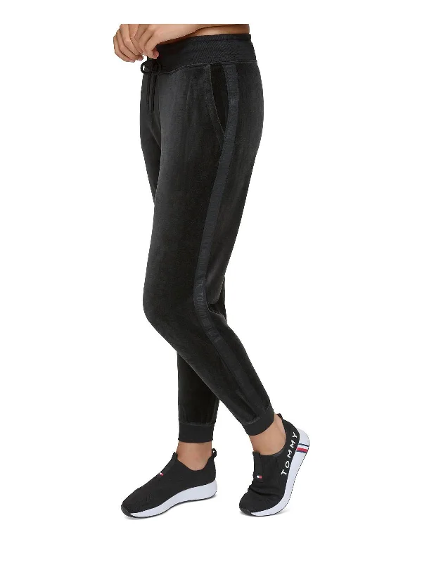 Womens Velvet Jogger Pants