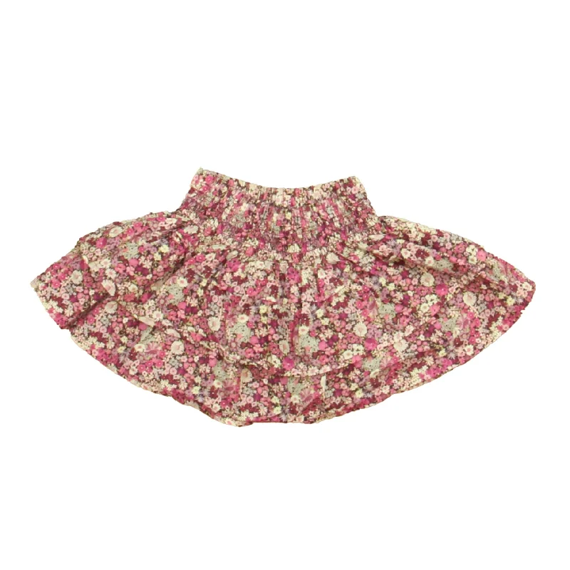 Jamie Kay Girls Pink Floral Skirt