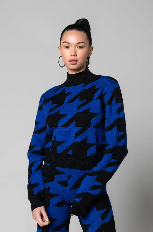 SHH  LONG SLEEVE LIGHT KNIT SWEATER BLUE MULTI