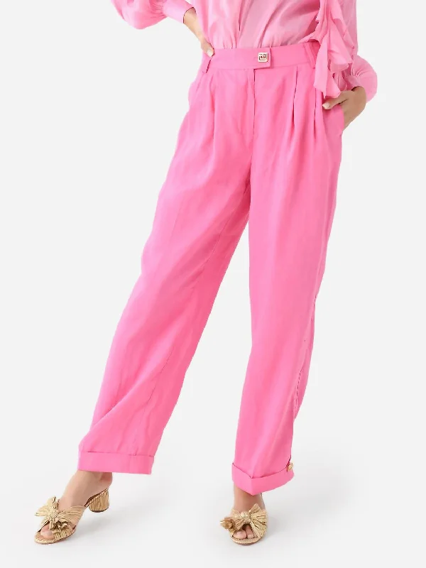 Sentiment Tailored Pant In Brilliant Pink