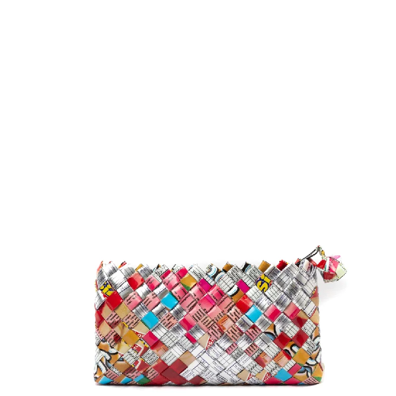 Mixed Weave Artisan Multicolor Mini Clutch