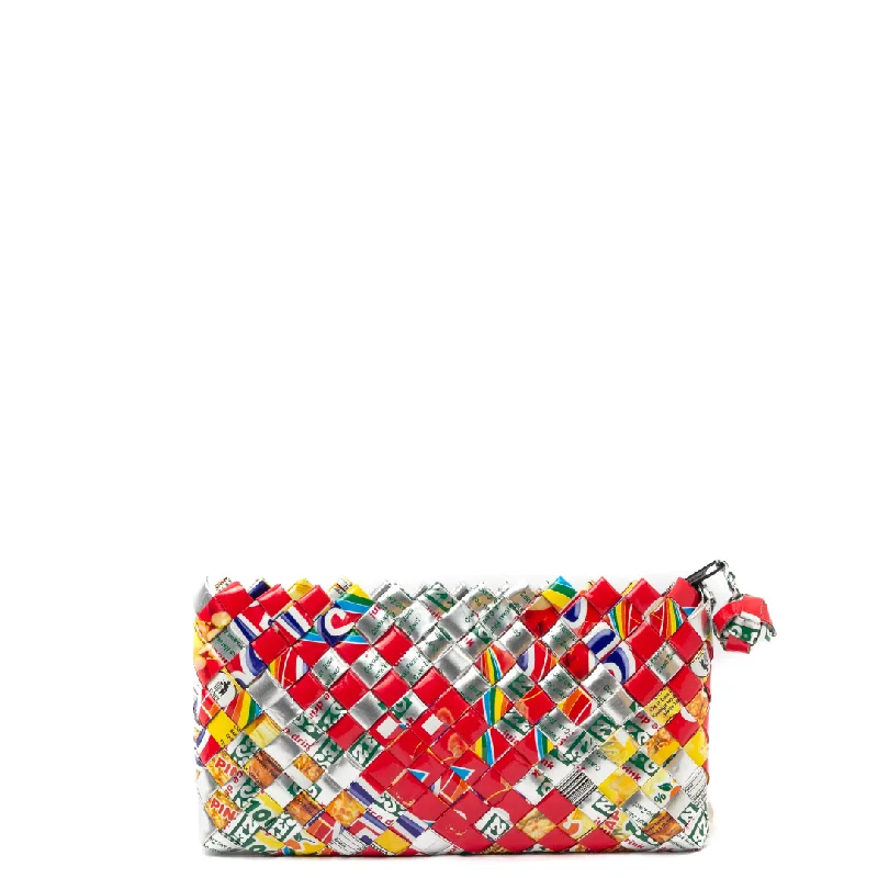 Mixed Weave Artisan Multicolor Mini Clutch