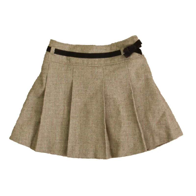 Jacadi Girls Brown Tweed Skirt