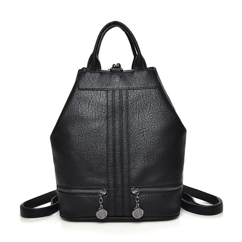 Women's All-Match Soft Leather Cowhide Backpack