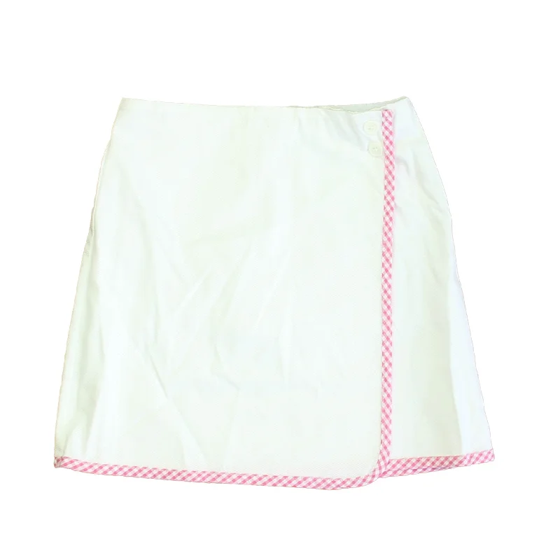 Classic Prep Girls Bright White Skirt Size: 6-14 Years