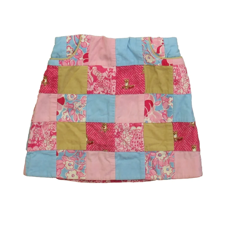 Lilly Pulitzer Girls Pink | Blue Owls Skirt