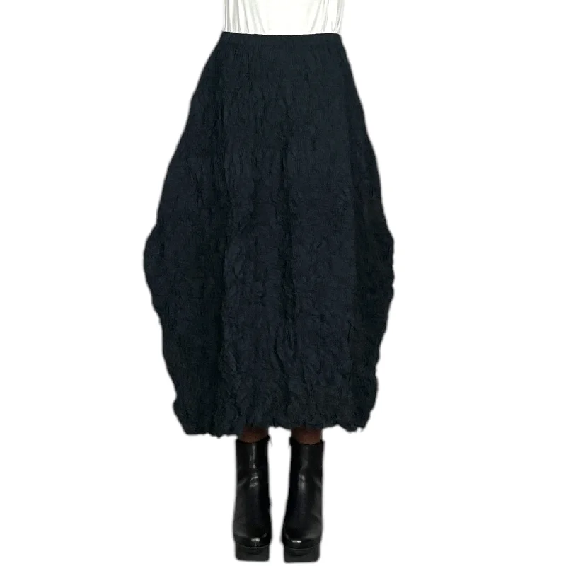 CRINKLE PLEAT A-LINE SKIRT