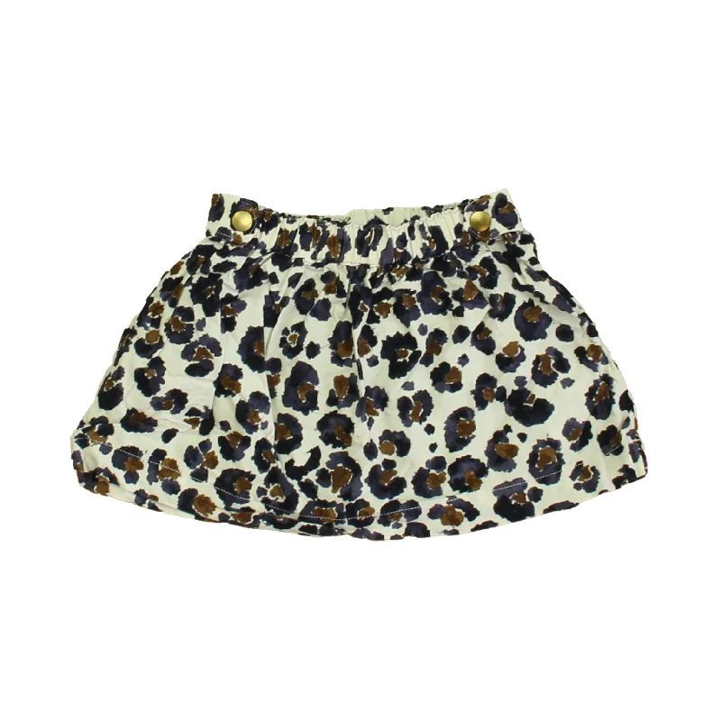 Crewcuts Girls Ivory | Navy | Brown Skirt