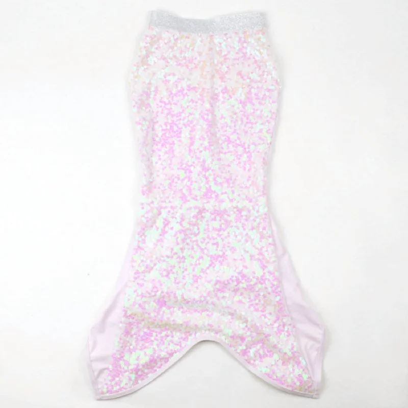 Girls Daisy Sequin Mermaid Tail Skirt In Pink