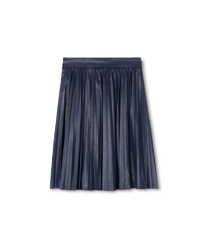 Brice - Leather Pleated Skirt