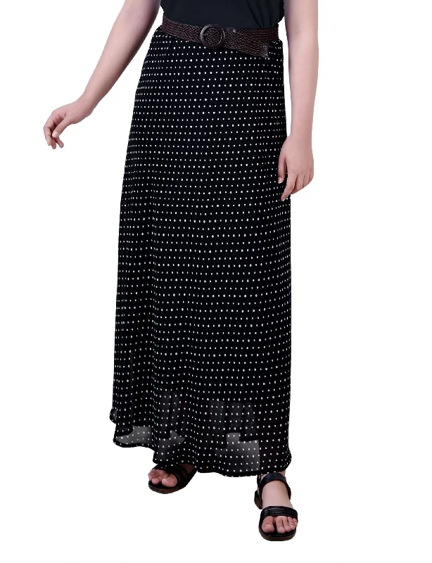 Petite Chiffon Maxi Skirt