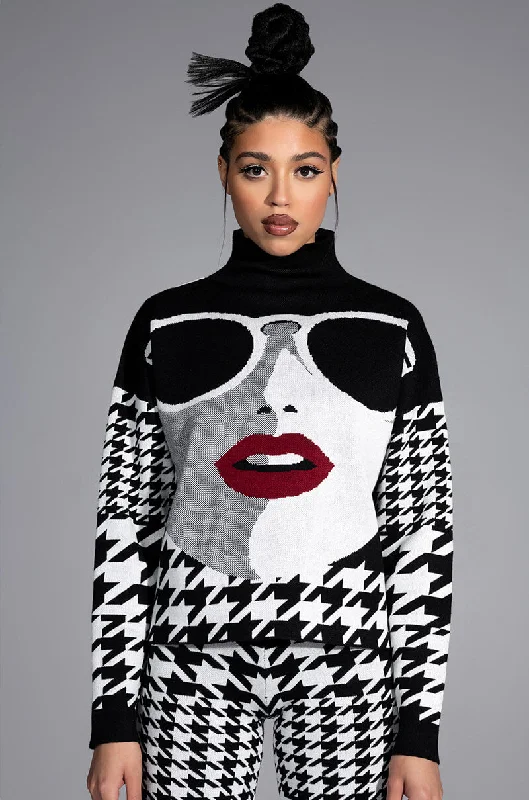 JET SET MOCK NECK SWEATER