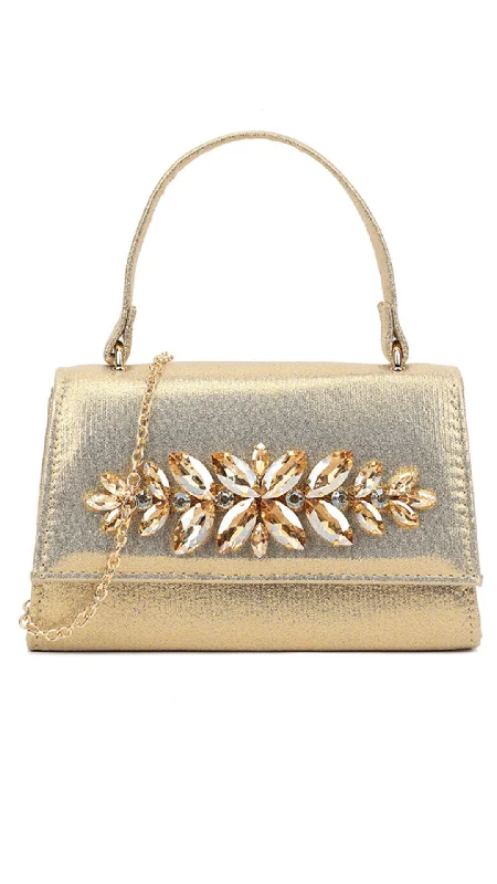 Ariana Clutch- Gold