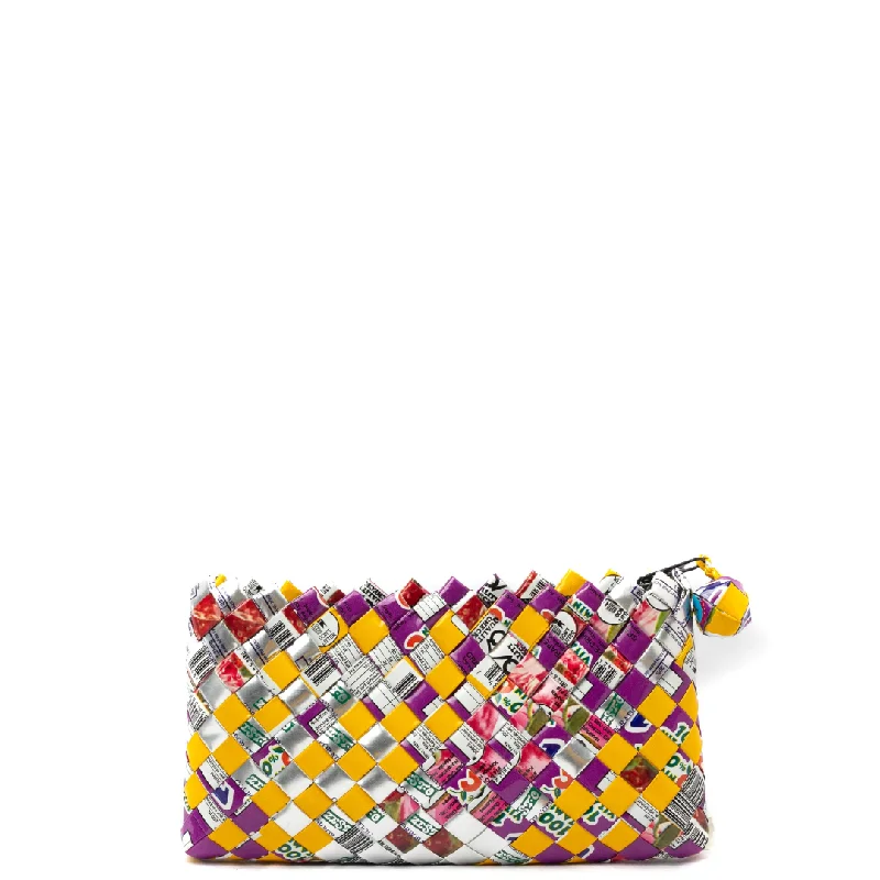 Mixed Weave Artisan Multicolor Mini Clutch