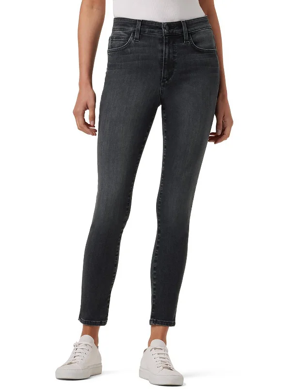 Womens High Rise Ankle Skinny Jeans