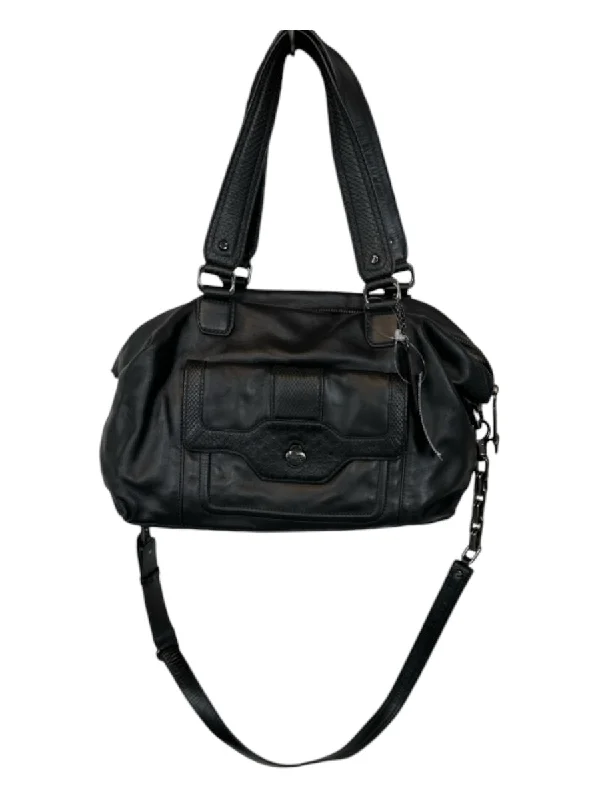 Cole Haan Black Leather Top Handles SHW Bag