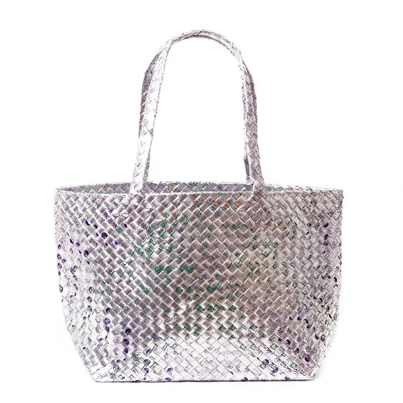 Limited Edition - Silver Woven Tote